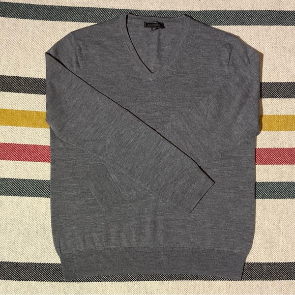 Express Other - Express 100% Wool V neck Sweater in Gray size mens Large